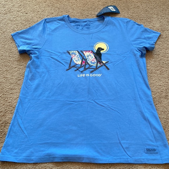 Life Is Good Tops Life Is Good Dog Tee Poshmark